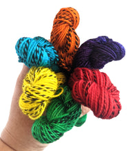 Load image into Gallery viewer, Hand dyed Rainbow mini skeins. Set of 6.
