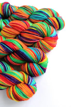 Load image into Gallery viewer, Rainbow on superwash merino/cashmere/nylon aran weight yarn. freeshipping - Felt Fusion
