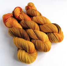 Load image into Gallery viewer, Smaug on Superwash BFL/Nylon sock yarn. freeshipping - Felt Fusion
