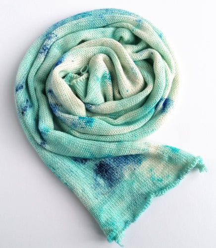 Hand dyed sock yarn blank in a superwash merino/nylon/sparkle base - Snowflake. freeshipping - Felt Fusion