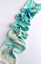 Load image into Gallery viewer, Hand dyed sock yarn blank in a superwash merino/nylon/sparkle base - Snowflake. freeshipping - Felt Fusion
