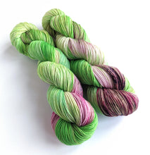 Load image into Gallery viewer, Solar dyed superwash merino/nylon sock yarn.
