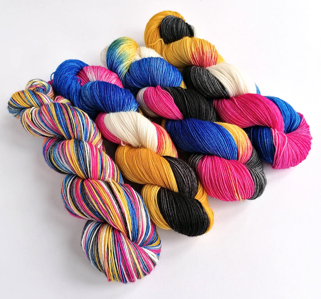 Hand dyed superwash BFL/nylon sock yarn - They're Charging For Brewskies. freeshipping - Felt Fusion